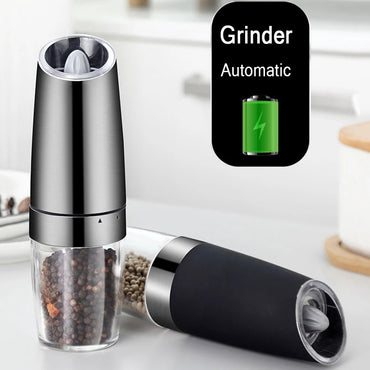 Electric Gravity Sensing Pepper & Salt Grinder Adjustable Coarseness