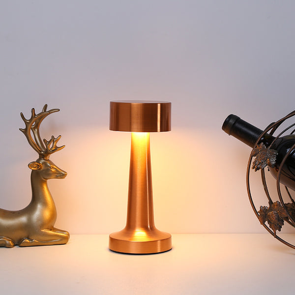 Vintage Metal Table Lamp USB Rechargeable