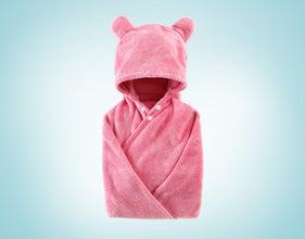 Cotton hooded bath towel for your little ones