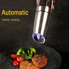 Electric Gravity Sensing Pepper & Salt Grinder  Adjustable Coarseness