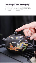 Colour Changing Dragon And Phoenix Purple Sand Teapot