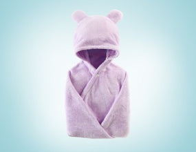 Cotton hooded bath towel for your little ones