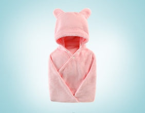 Cotton hooded bath towel for your little ones