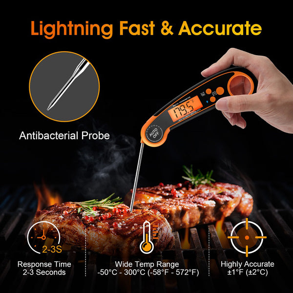 Foldable Kitchen Food  Electronic Thermometer Food Grill Thermometer