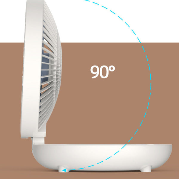 Wall Mountable & Foldable Small Fan (USB Rechargeable & Plug-in mode)