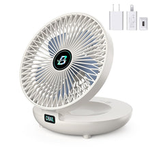 Wall Mountable & Foldable Small Fan (USB Rechargeable & Plug-in mode)